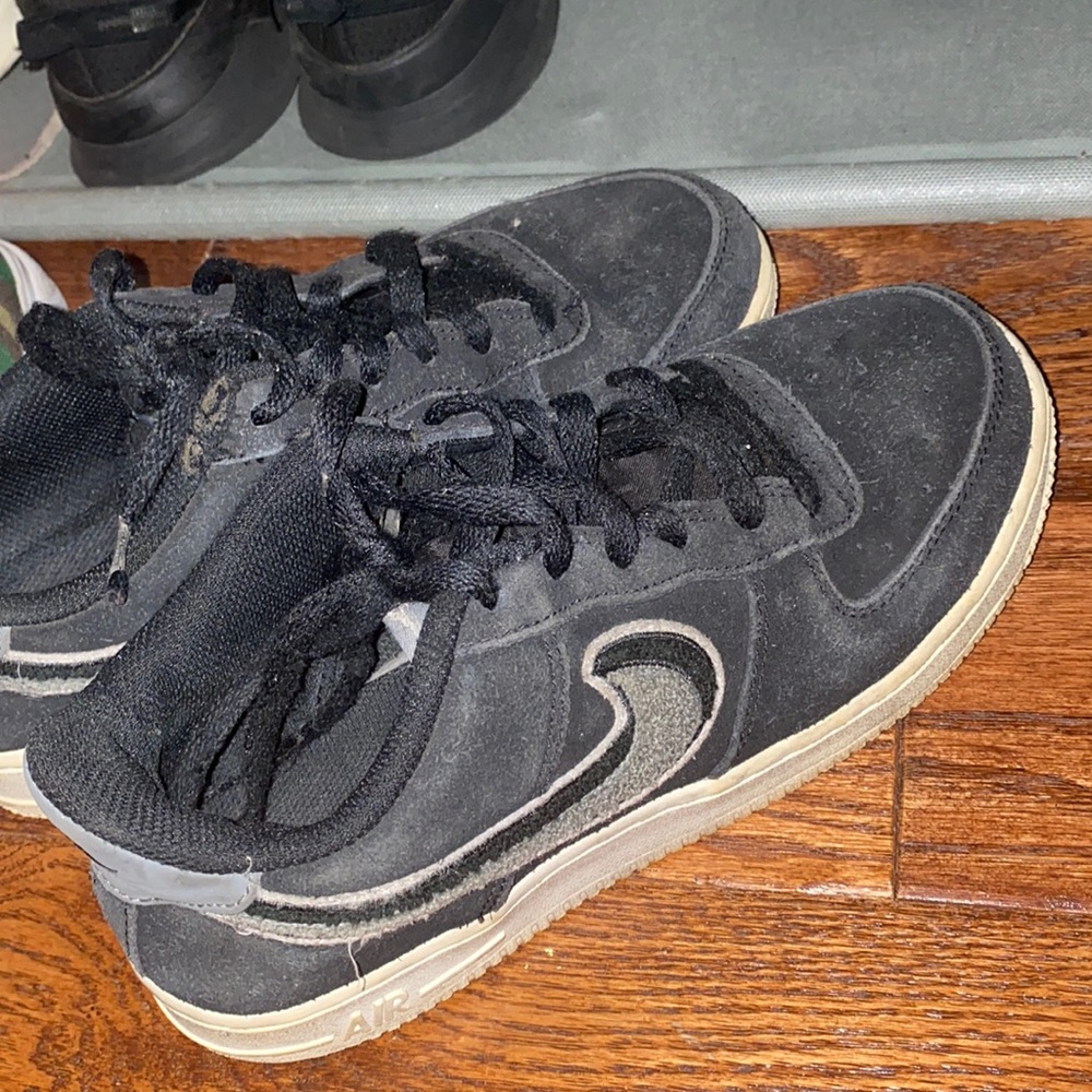 Worn boys Air Force ones